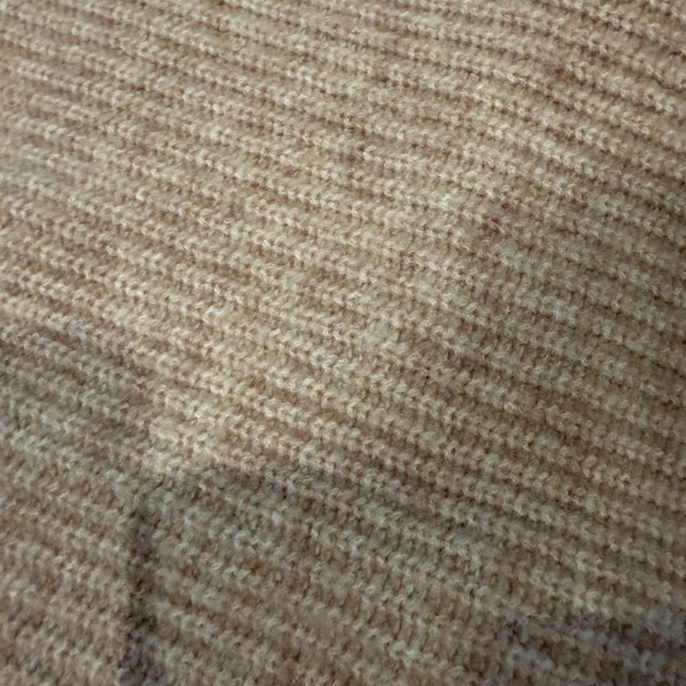 FRNCH Paris Wool Blend Tan Sweater Vest, Size Medium - Picture 7 of 10